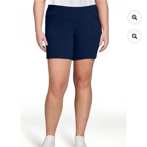 Just My Size Women’s Plus Navy Jersey Shorts Size 3X NWT
